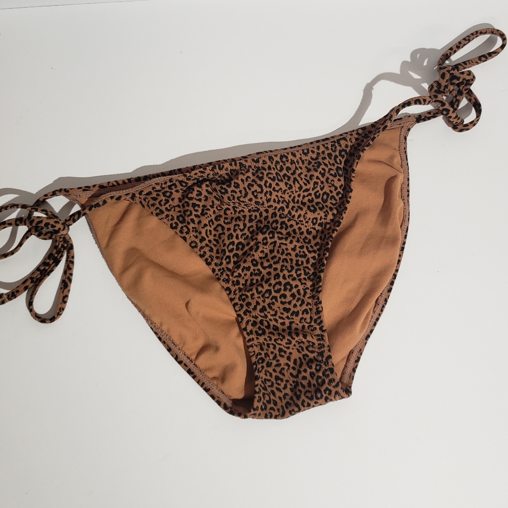 New Xhilaration bikini bottoms animal print tie swimsuit